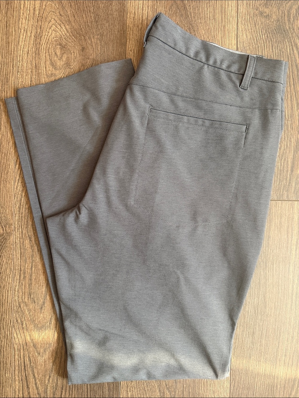 Men's Gray Stretch Chino Pants 36x30